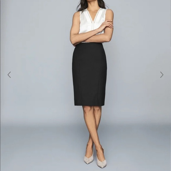Reiss Hartley Texture Skirt